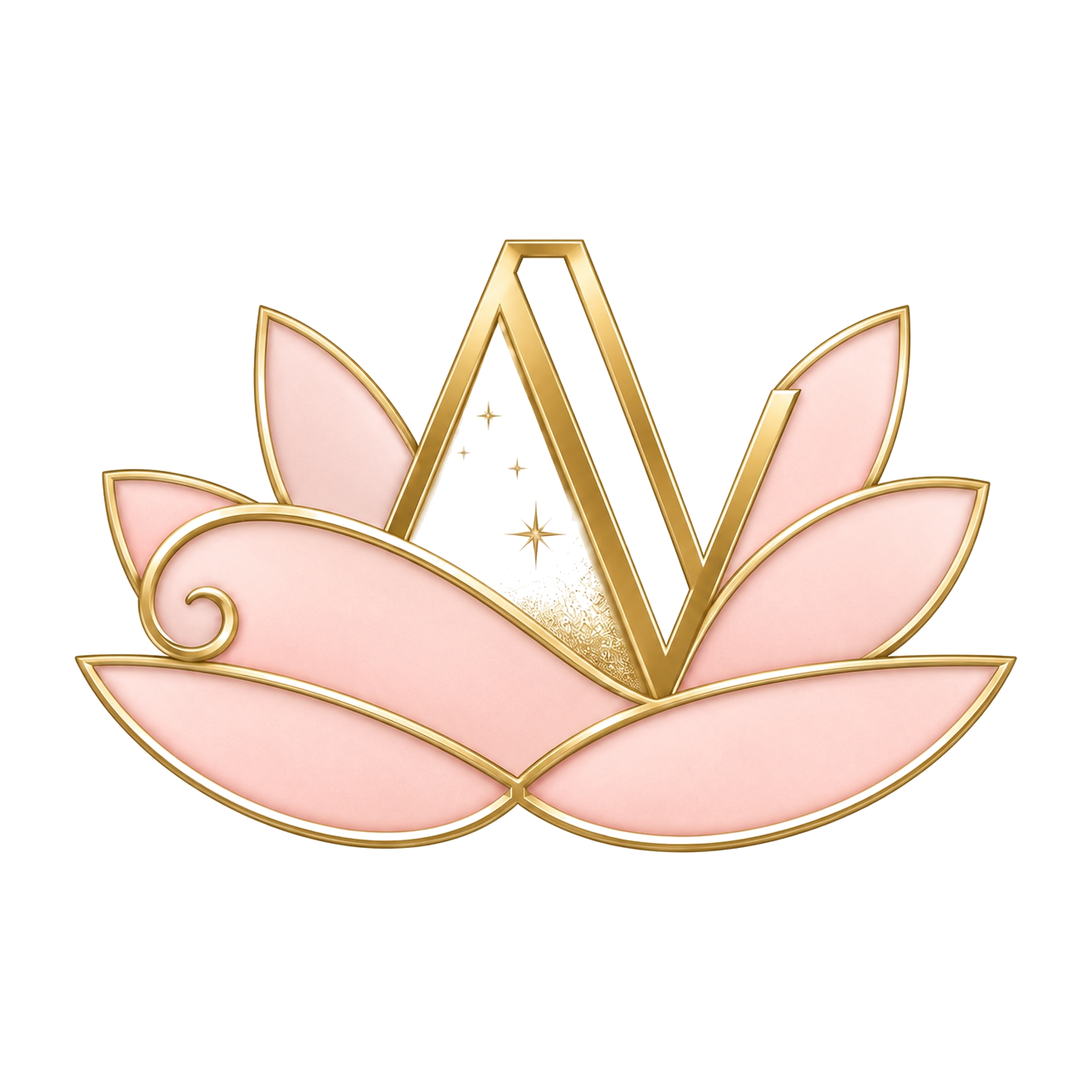 ALLURED VIRTUE lotus logo